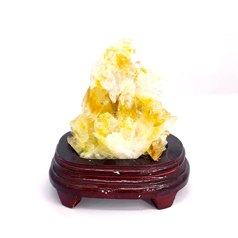 Yellow Lemon Quartz Gemstone Raw Piece