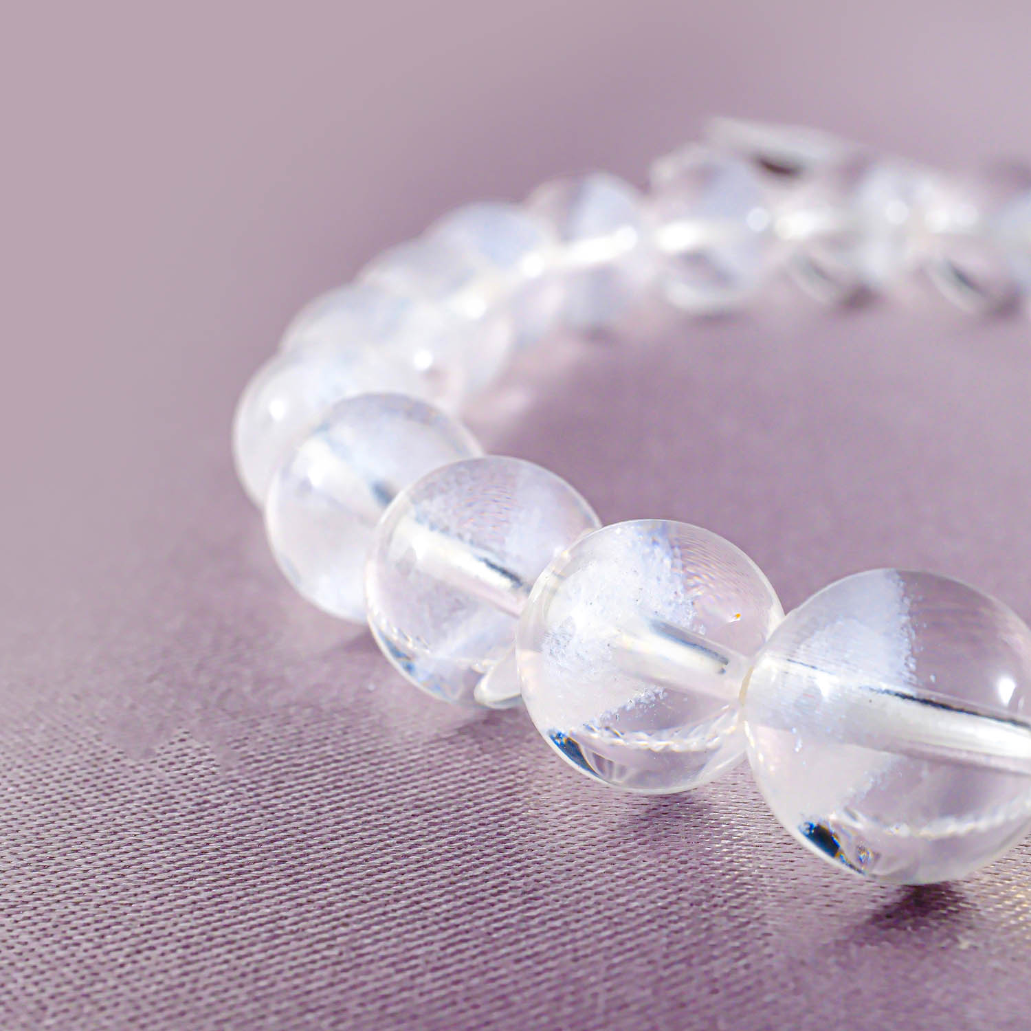 Selenite Natural Stone Faceted Bracelet 196 Selenite Natural Stone Faceted Bracelet 196
