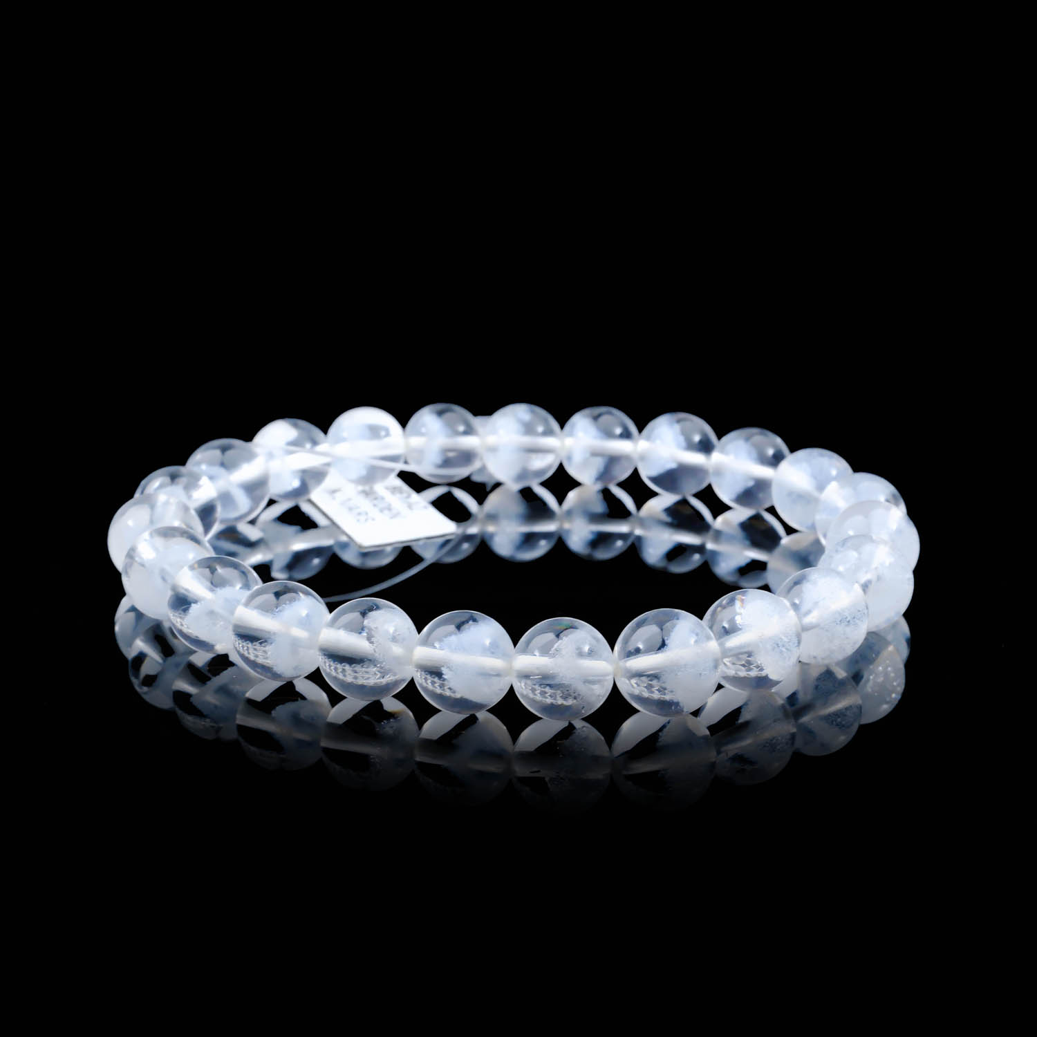 Selenite Natural Stone Faceted Bracelet 199 Selenite Natural Stone Faceted Bracelet 199