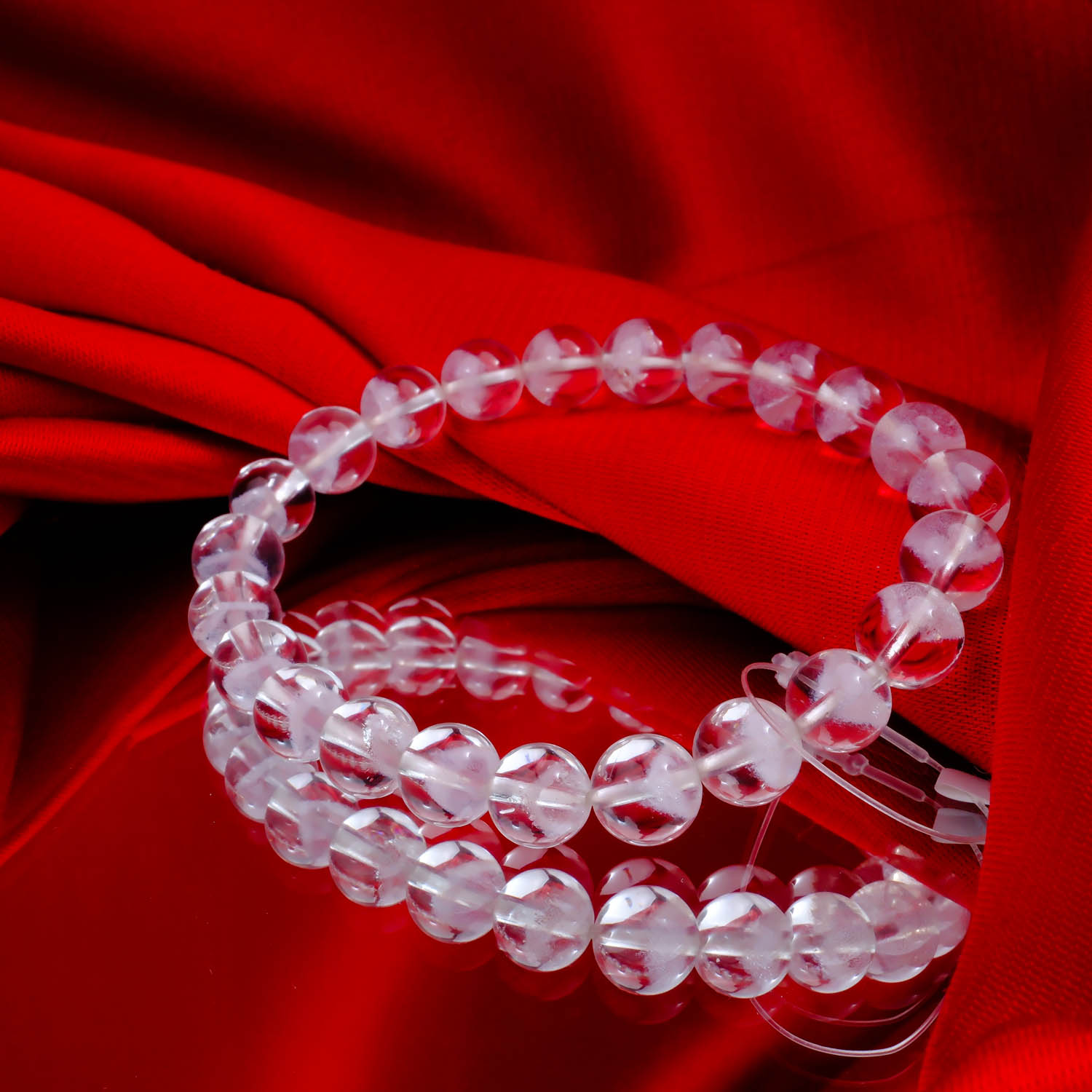 Selenite Natural Stone Faceted Bracelet 200 Selenite Natural Stone Faceted Bracelet 200