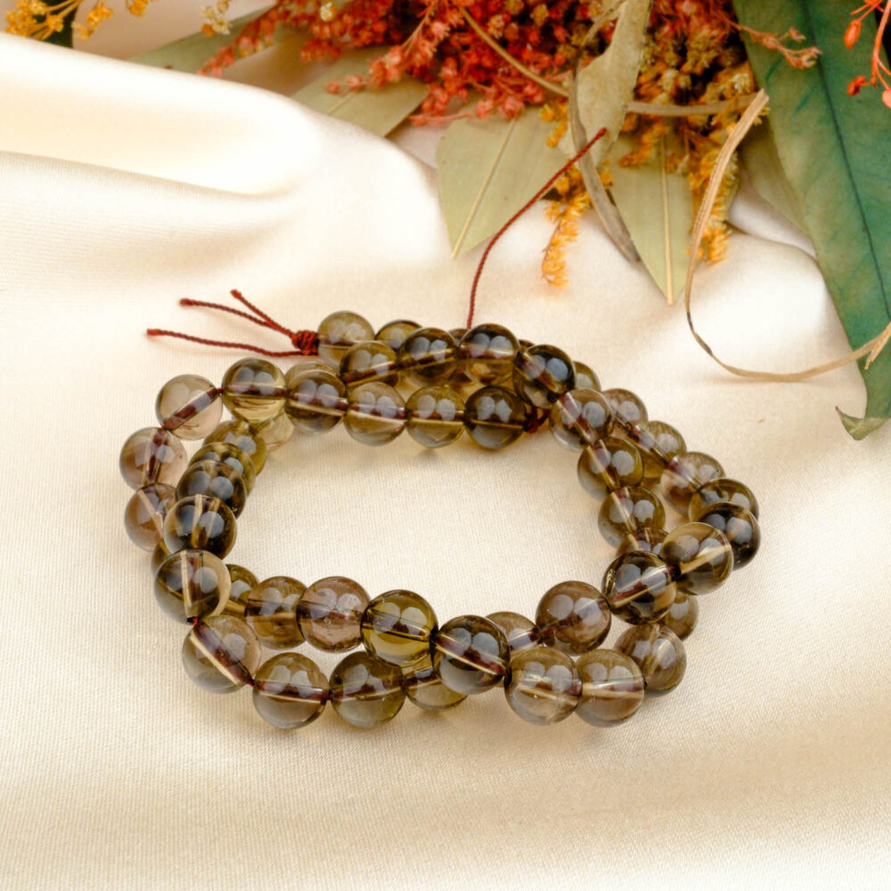 AAA quality natural Smoky Quartz stone strand 6mm beads for jewelry making